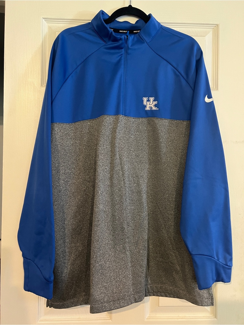 Nike Golf University of Kentucky UK Wildcats Dri-Fit 1/4 Zip Pullover Men's XXL
